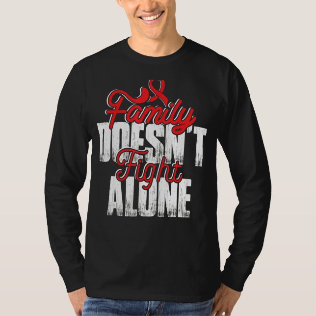 Camiseta Luta Sozinha Contra A Anemia Célula Falsiforme Apo (Frente)