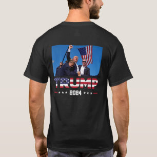 Camiseta LUTA Trump Sinais de Trump para os Americanos Luta