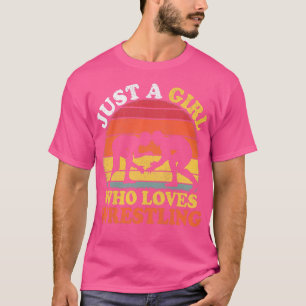 Camiseta Luta Vintage Retro Apenas Uma Rapariga Que Ama Os