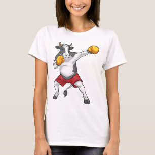 Camiseta Lutador de boxe Luvas de boxe Boxe