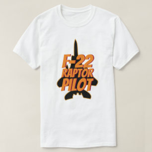 Camiseta Lutador de jato militar do piloto do raptor F-22