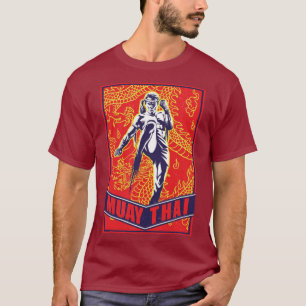 Camiseta Lutador de Muay Thai Artes Marciais Esportes