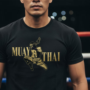 Camiseta Lutador de Muay Thai – Golpe Dourado