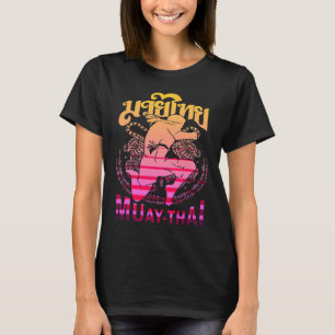 Camiseta Lutador de Muay Thai Vintage Tailândia Boxe Tailan