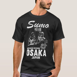 Camiseta Lutador de Sumô Humorístico Judo Osaka Japão Lutad