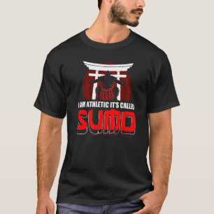 Camiseta Lutador de Sumô Japonês Atlético em Mawashi Torii