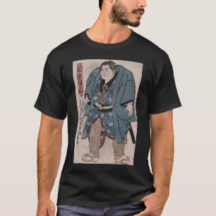 Camiseta Lutador do século XIX Kagamiiwa Hamanosuke do Sumo