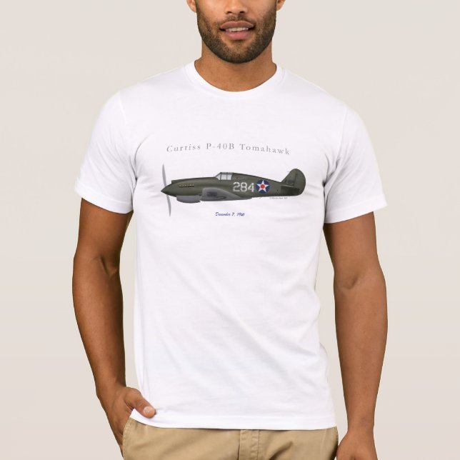 Camiseta Lutador do Tomahawk de P-40B (Frente)