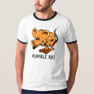 CAMISETA LUTADOR ENGRAÇADO DO RATO DOS DESENHOS ANIMADOS D