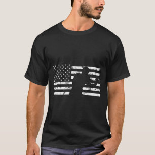 Camiseta Lutador Usa Bandeira Luvas De Boxe Lutador Luta Ki