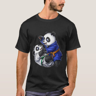 Camiseta Lutadores de Jiu-Jitsu de Ursos Panda