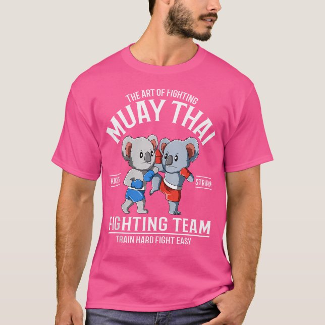 Camiseta Lutadores de Koala Muay Thai Engraçados (Frente)