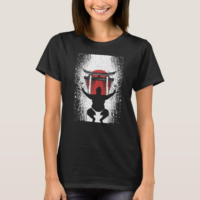 Camiseta Lutadores de Sumo e Sumo com Sumo luta e Soma (Frente)
