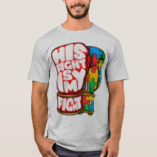 Camiseta Lutando Luvas, Sua Luta É Minha Luta. Autism awa