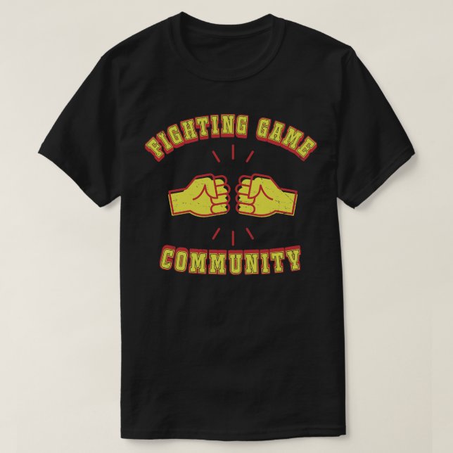 Camiseta Lutando pela comunidade de jogos (Frente do Design)