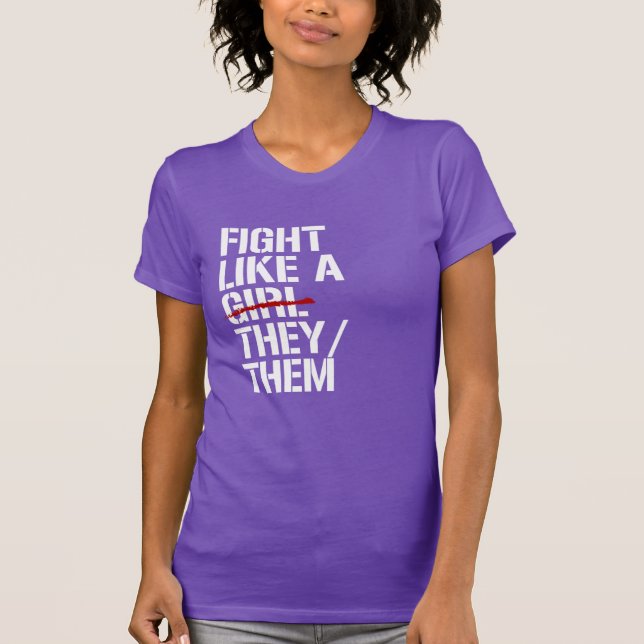 Camiseta Lutar como eles elas (Frente)
