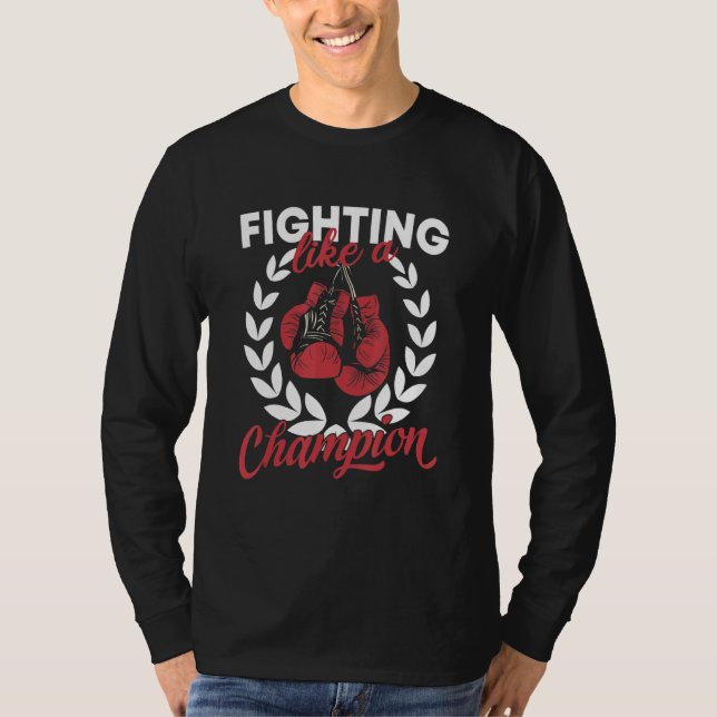 Camiseta Lutar Como Um Campeão Boxando Clube Desportivo Div (Frente)