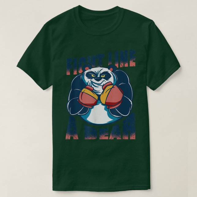 Camiseta Lutar como um urso 181 (Frente do Design)