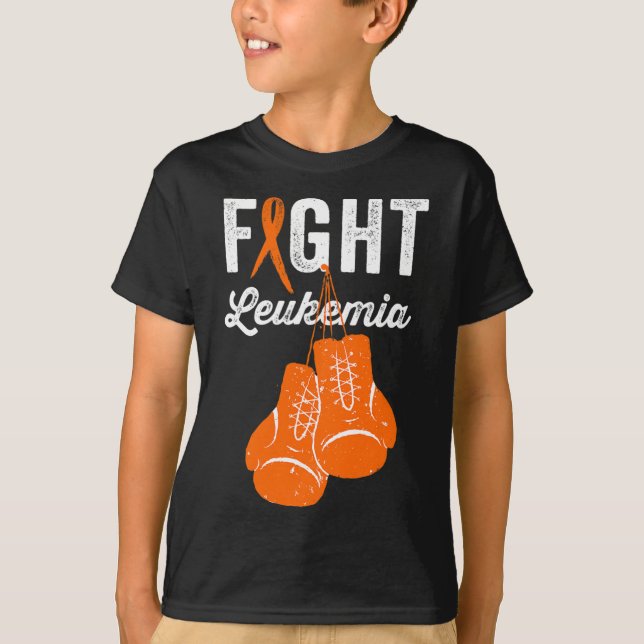 Camiseta Lutar contra a leucemia Combater a Leucemia Guerre (Frente)
