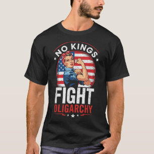Camiseta Lutar Contra a Oligarquia Sinal de Protesto Democr