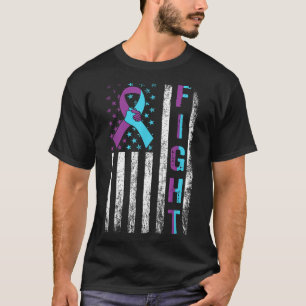 Camiseta Lutar Contra a Prevenção do Suicídio Bandeira Amer