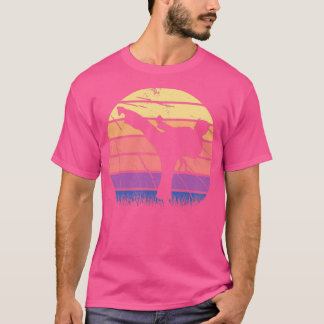 Camiseta Lutar contra Arte Marcial Sunset Retro