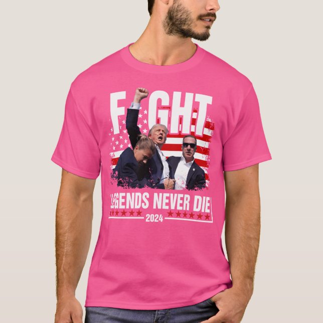 Camiseta Lutar Contra Lendas Nunca Morrer Presidente (Frente)