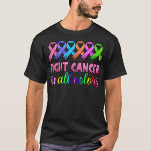 Camiseta Lutar contra o cancer em todas e todas as faixas c