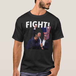 Camiseta Lutar Contra O Trump 2024 Sobrevivido À Foto Na Ma