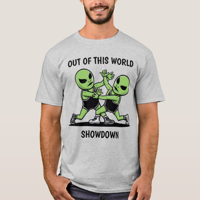 Camiseta Lutar contra os Aliens (Frente)