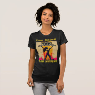 Camiseta Lutar contra os museus salvadores fascistas