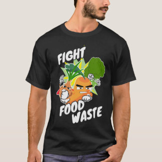 Camiseta Lutar contra resíduos de Comida de Comidas