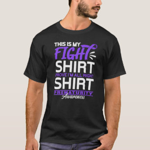 Camiseta Lutar I Bebê Prematuro Nascimento e Pré-maturidade