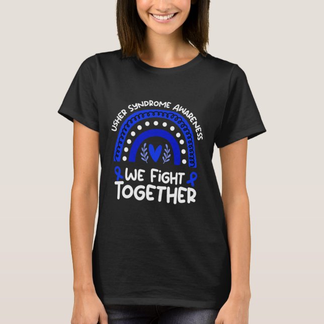 Camiseta Lutar Juntos Conscientização da Síndrome de Usher  (Frente)