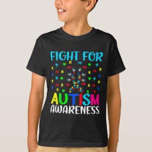 Camiseta Lutar Pelo Quebra-Cabeça De Conscientização Do Aut
