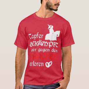 Camiseta Lutas corajosas do noivo, mas perdidas contra o dr