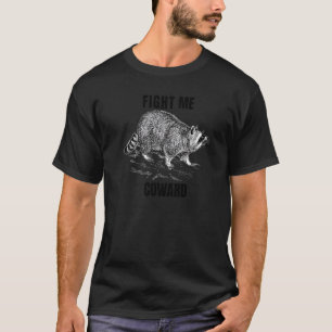 Camiseta Lute Comigo Covarde Guaxinim Engraçado Premium