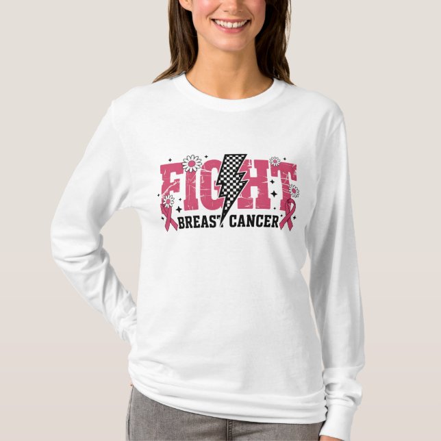 Camiseta Lute contra o Cancer da mama - Rastreamento (Frente)