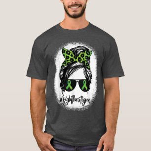 Camiseta Lute Contra O Estigma Leopardo Imprime Mental Mens