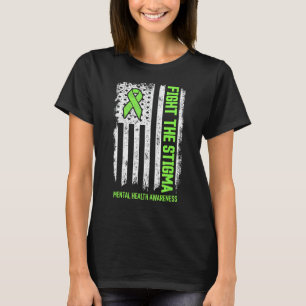 Camiseta Lute contra o estigma saúde mental Sensibilização 