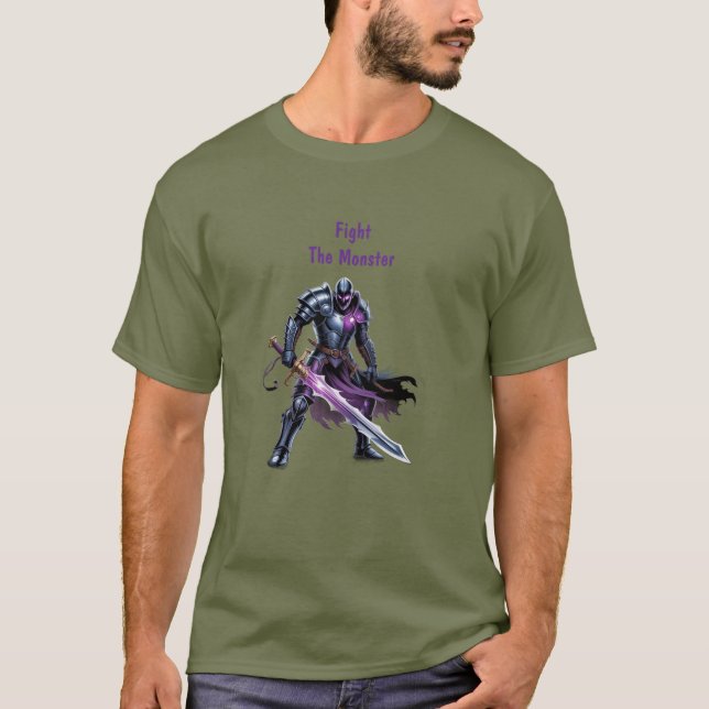 Camiseta Lute contra o monstro  (Frente)