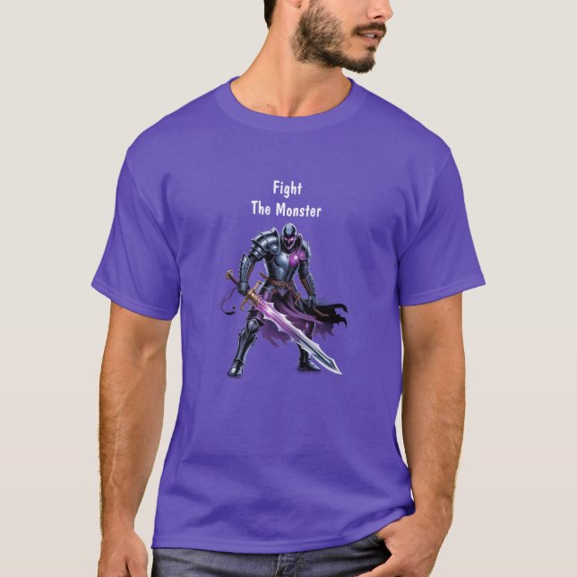 Camiseta Lute contra o monstro  (Frente)