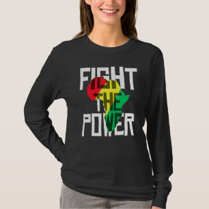 Camiseta Lute contra o poderoso orgulho negro americano