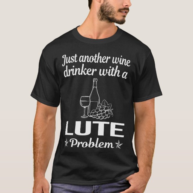 Camiseta Lute De Bebida De Vinho (Frente)