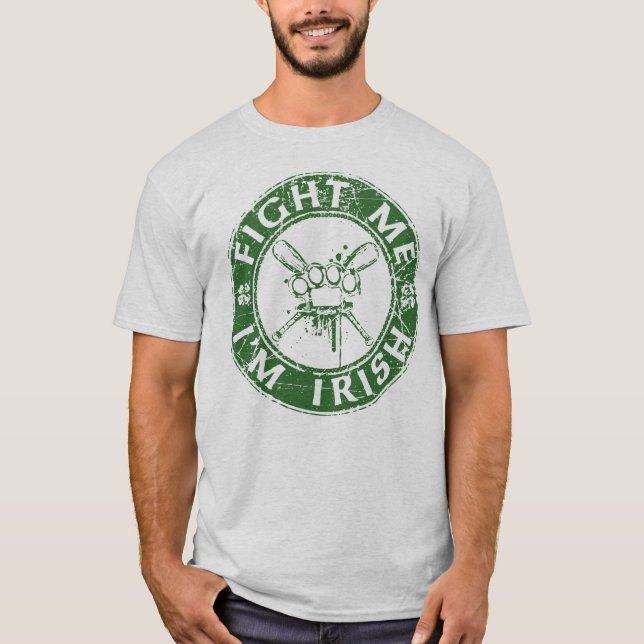 Camiseta Lute-me que eu sou irlandês (Frente)