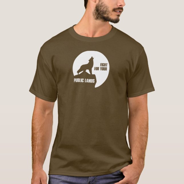 Camiseta Lute Pelo Seu Lobo De Terras Públicas (Frente)