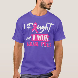 Camiseta Lutei E Ganhei 4 Anos De Cancer De Mama Gratuito