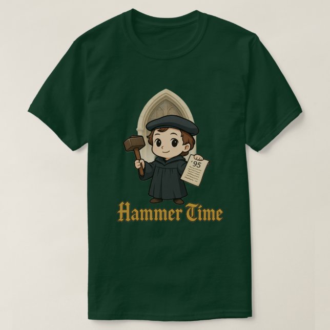 Camiseta Luther Hammer Time (Frente do Design)
