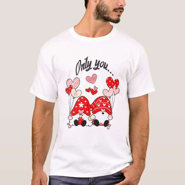 Camiseta Lutins amoureux Only You 1 message d’amour  (Frente)