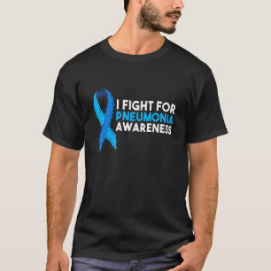 Camiseta Luto Pela Consciência Da Pneumonia